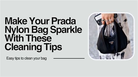 prada nylon tasche reinigen|Expert Guide: How to Clean Nylon Prada Bag with .